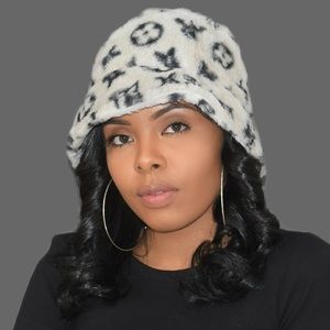 Brown Furry Bucket Hat